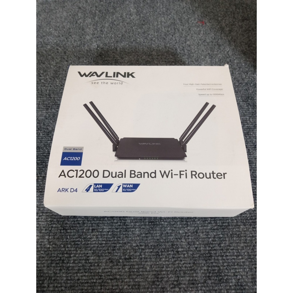 Dual Band Wi-Fi Router AC1200 Wavlink ARK D4 - New - Opened Box